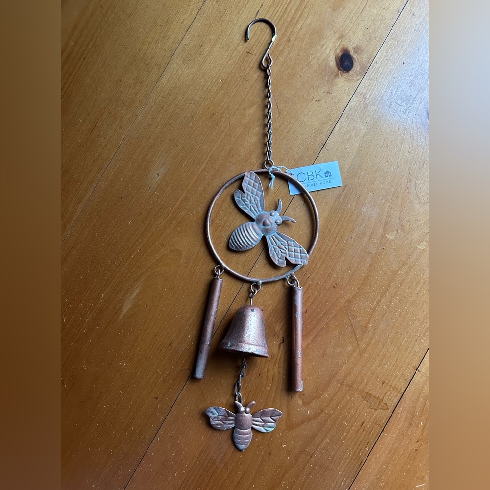 Copper Wind Chime with Bee 🐝 and Bell